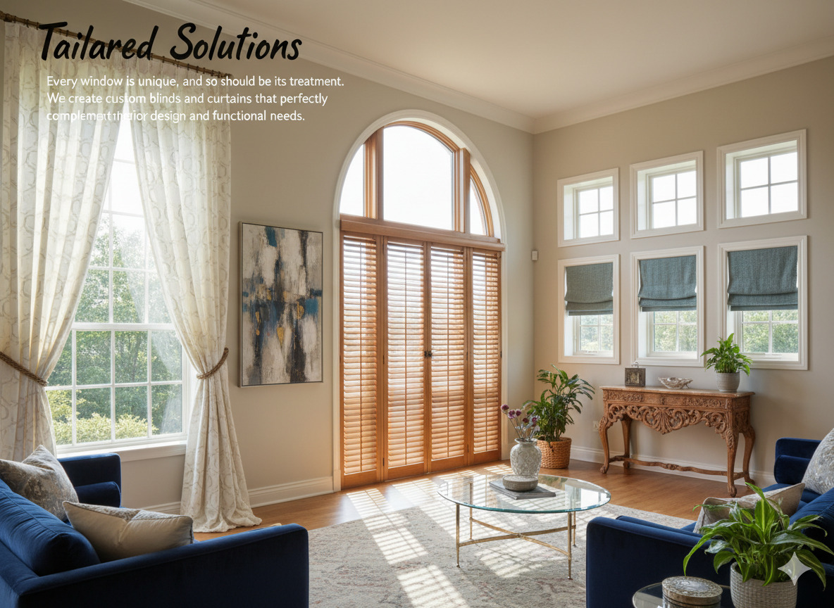 Custom window treatments by Grizelonshakeo
