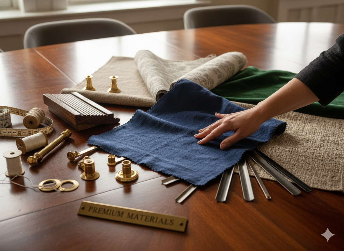 Premium materials for window coverings